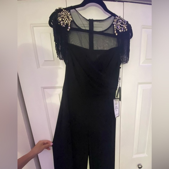 Adrianna Papell Draped Jersey Jumpsuit - Picture 5 of 7